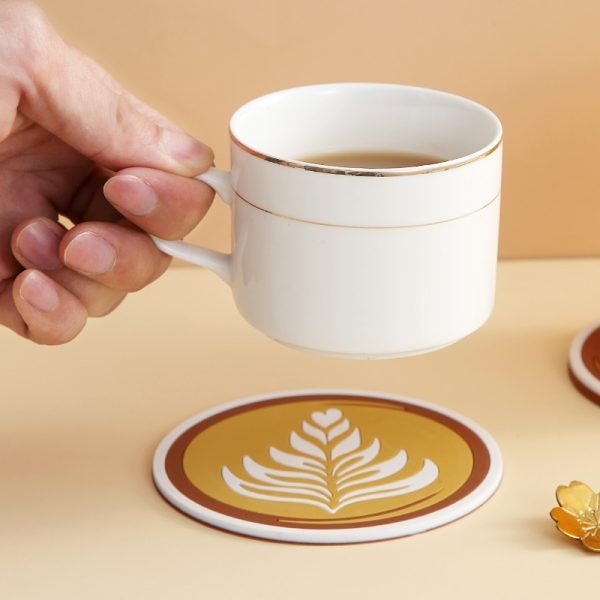 Ins Style Round Thickened Anti-scald Coffee Cup Mat - Image 3