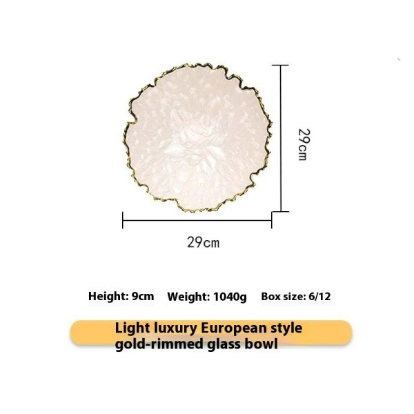 Nordic Style Golden Edge Maize Leaf Plate - Image 4