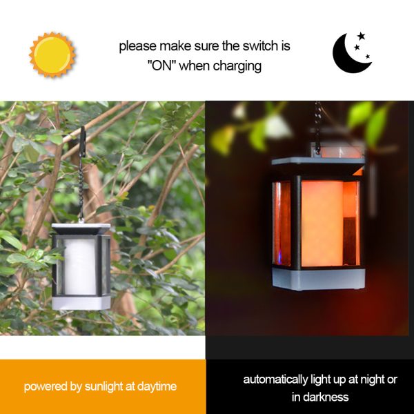 Antique Flame Street Lamp For Outdoor Solar LED District - Image 4