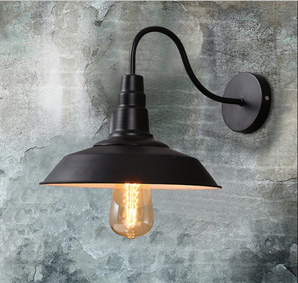 Aisle wall lamp retro wrought iron coffee shop wall lamp - Image 3