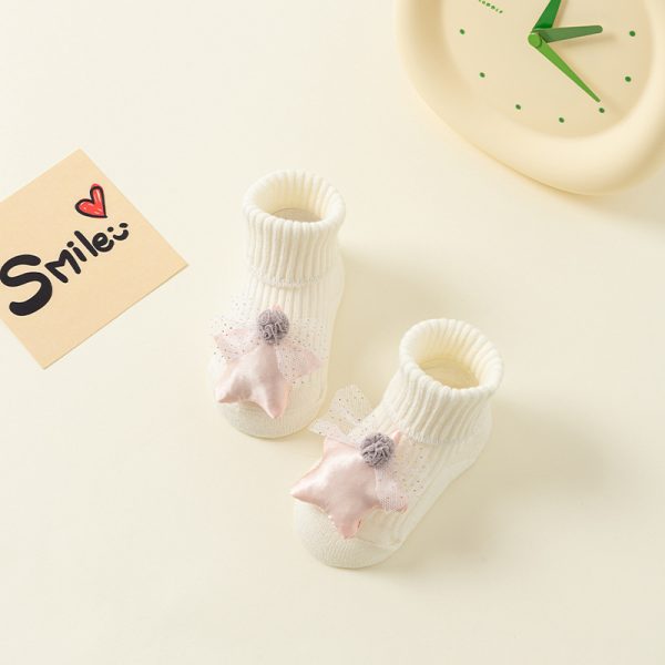 Newborn Baby Double Needle Non-slip Not Feel Tight With Feet Room Socks - Image 10