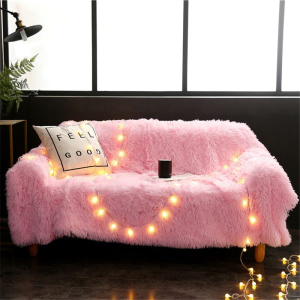 Double-layer long plush blanket - Image 4