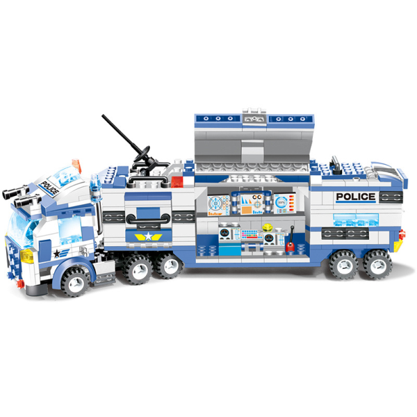 762Pcs Robot Car City Police Building Blocks Set - Image 2