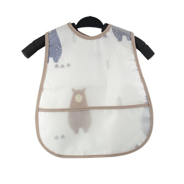 Baby eating bib girl baby waterproof children male painting apron - Image 3