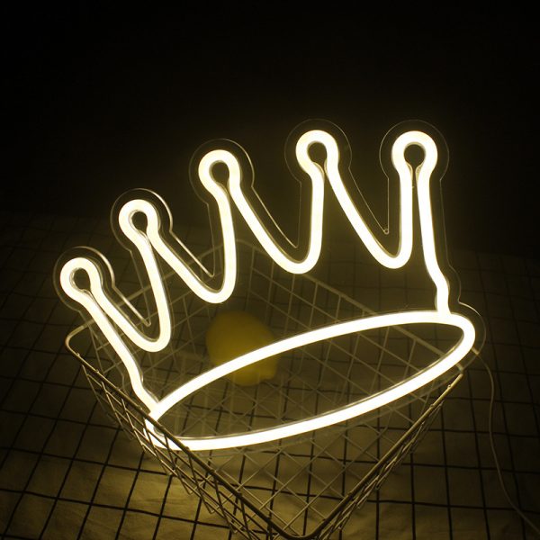 Net Celebrity Atmosphere Glow Crown Neon - Image 5