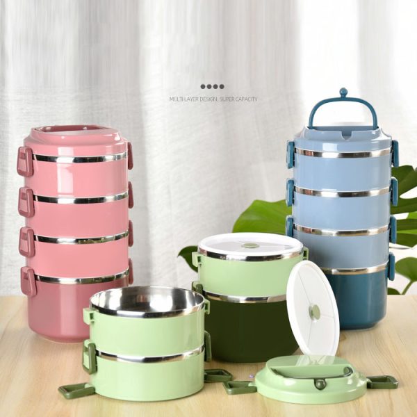 304 stainless steel insulated lunch box to deepen overflow prevention