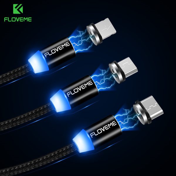 Compatible with Apple, Magnetic Micro USB Cable For Android and IOS Devices