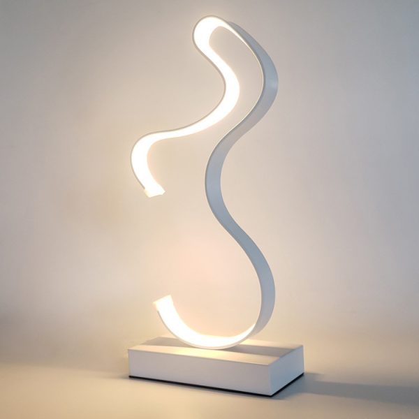 Postmodern Minimalist Shaped Table Lamp Romantic Bedroom - Image 3