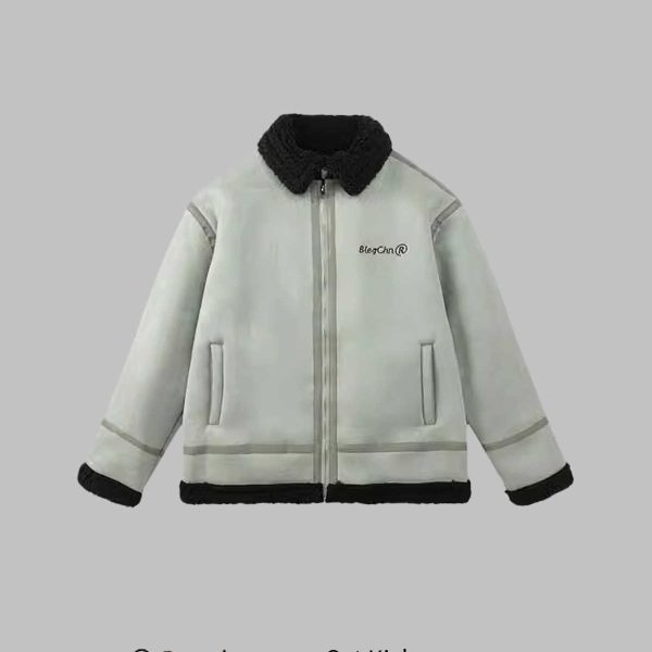 Fur Lapel Cotton Coat Jacket - Image 4