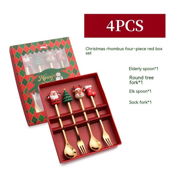 Creative Stainless Steel Christmas Spoon Kit - Image 6