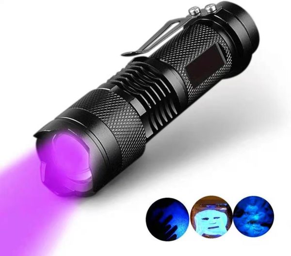 Fluorescent Detection UV Flashlight Scorpion Lamp Cat Moss Purple Light Aluminum Alloy Torch - Image 3