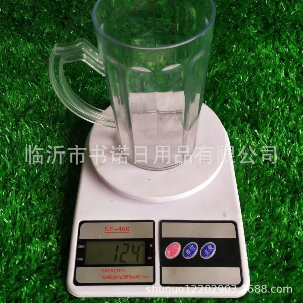 Large PET Draft Beer Mug Home Drinking Mug Outdoor BBQ Simple Kettle Plastic Beer Mug - Image 4