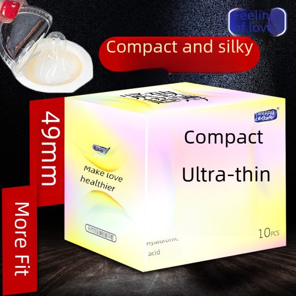 Love feeling ultra thin small hyaluronic acid 001 condom adult sex family planning products male hotel wholesale condoms - Image 4