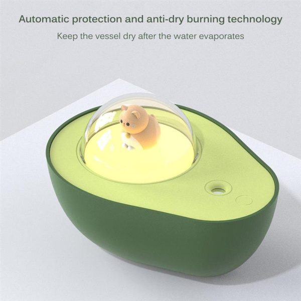 Avocado Mini Spray Humidifier USB Charging Night Light Portable Mist Sprayer For Home Car - Image 5