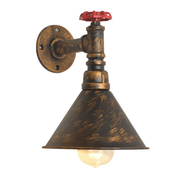 Wall Lamp Industrial Style Bar Table Personality Wrought Iron Pipe Decorative Wall Lamp - Image 5