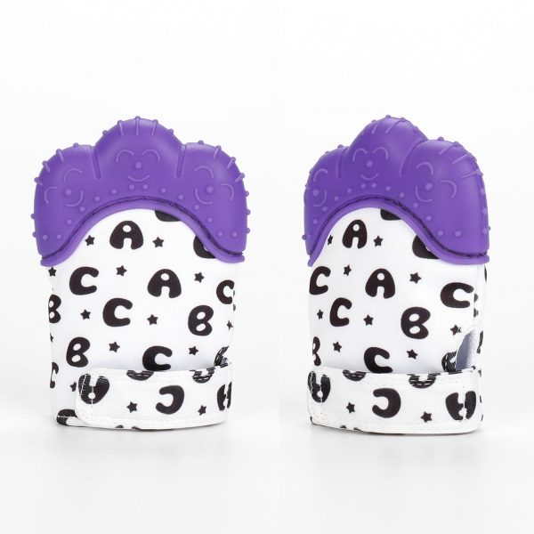Anti-scratch Face Prevent Hand Sucking Biteable Silicone Molar Baby And Infant Gloves - Image 9
