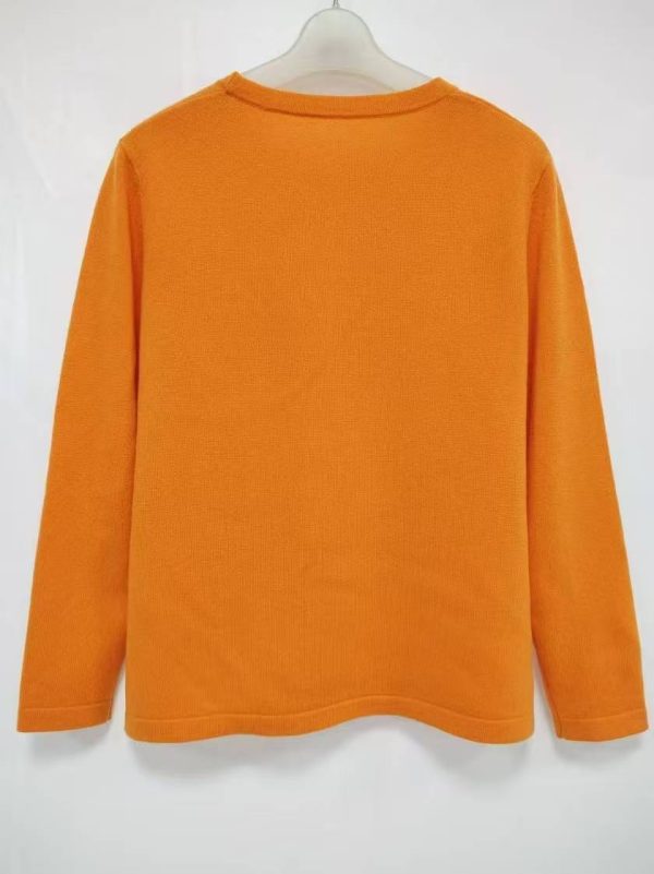 100 Cashmere Women's Round Neck Long Sleeve Pullover - Image 4