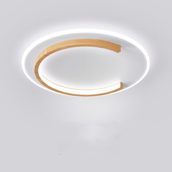 Log Ceiling Led Light Round Bedroom - Image 4