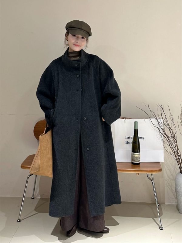Loose Slimming Casual Woolen Coat - Image 6