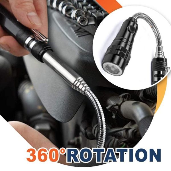 Aluminum Alloy Telescopic Rotating Hose Flashlight - Image 6