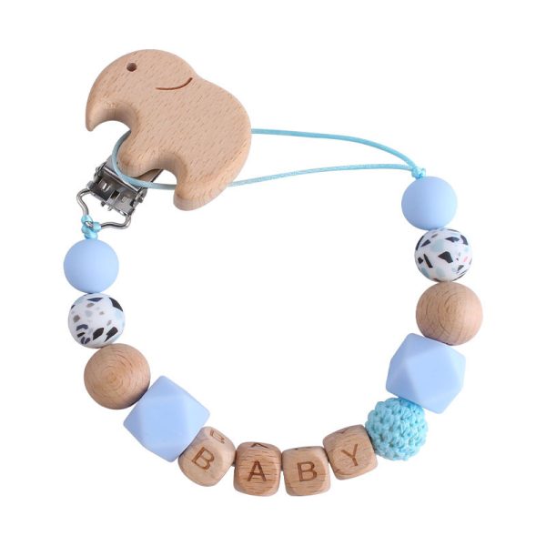 Baby Products Cartoon Animal Beech Pacifier Clip - Image 2