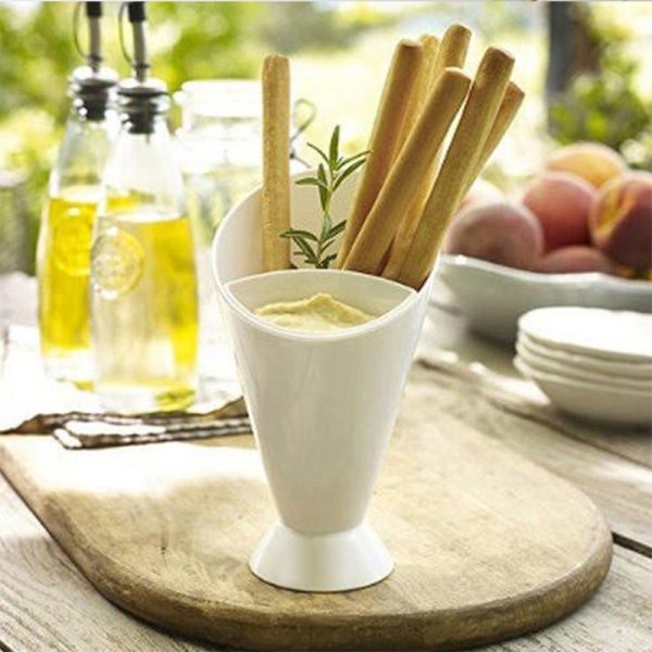 Western French Fries Vegetable Salad Cup Creative Diagonal Western Tableware - Image 3