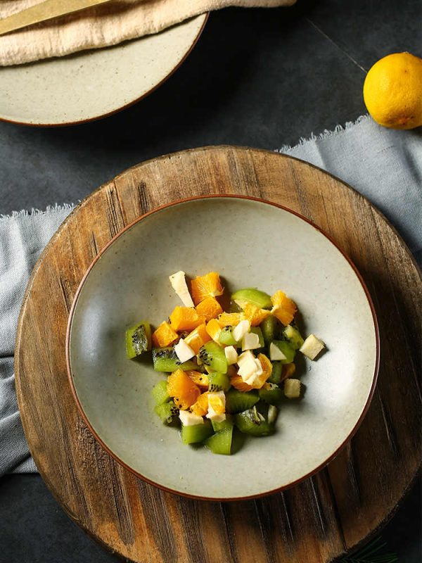 Simple Retro Ceramic Deep Plates Household Tableware - Image 6