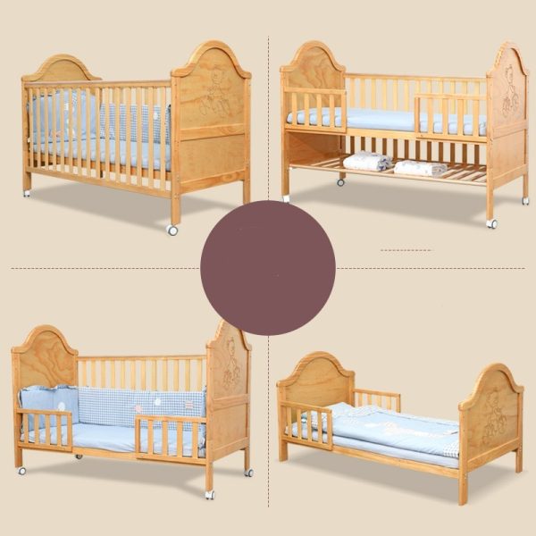 Pine Baby Log Splicing Bed Multi-function - Image 2