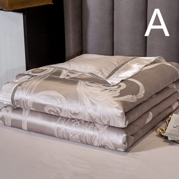 Silk Quilt And Ice Silk Air-Conditioning Quilt Four-Piece Cotton - Image 2