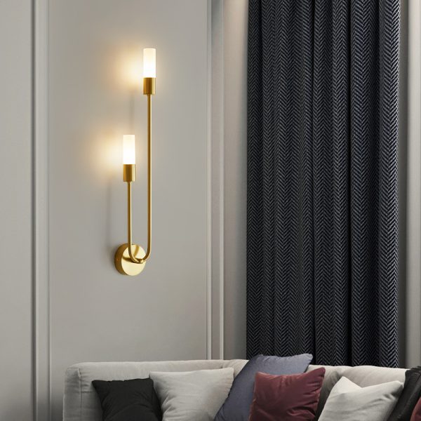 All Copper Wall Lamp Simple Aisle Exhibition Hall Bedroom Wall Lamp - Image 4