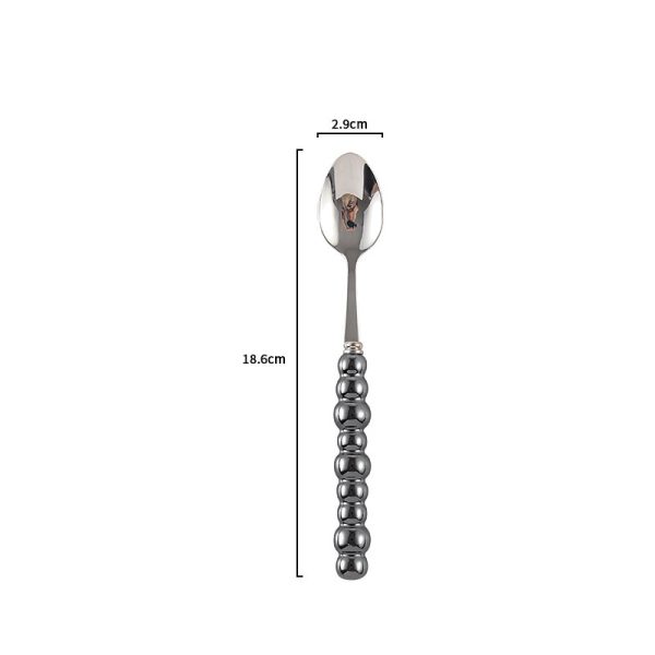 Ceramic Pearl Handle Knife Fork And Spoon Household Eating Soup Spoon Western Foodsteak Knife And Fork - Image 10