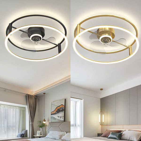 Modern Simple Dining Room Ceiling Fan Light - Image 2