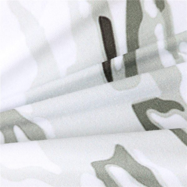 Three-piece Set Of Black And White Printed Bed Linen And Duvet Cover - Image 5