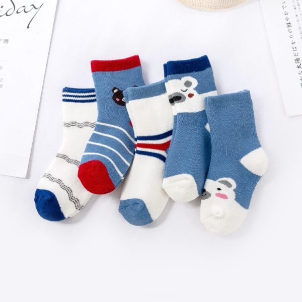 Cute And Thick Children's Warm Terry Socks - Image 2