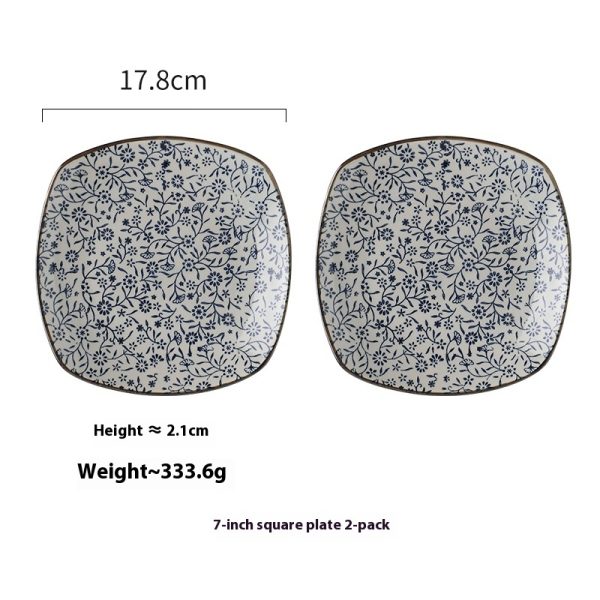 Ceramic High Temperature Disinfection Household Dining Zhuo Bone Sundries Storage Plate - Image 5