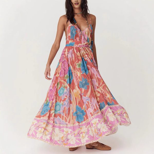 Positioning Printing Slip Dress Loose - Image 2