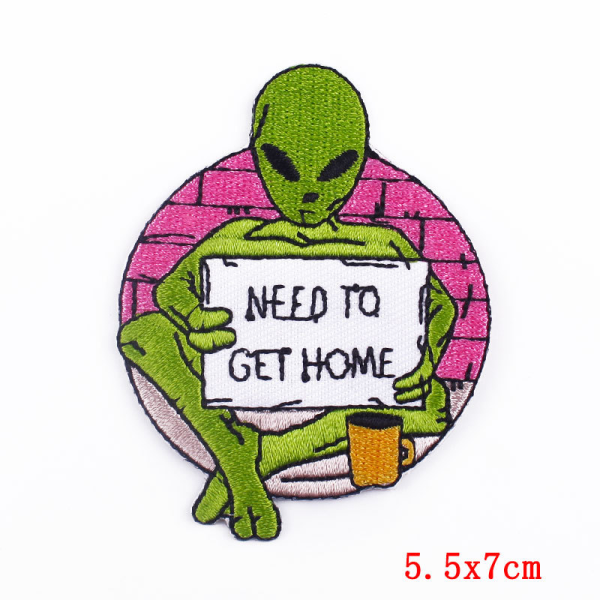 Alien Embroidery Cloth Patch Computer Clothing - Image 5