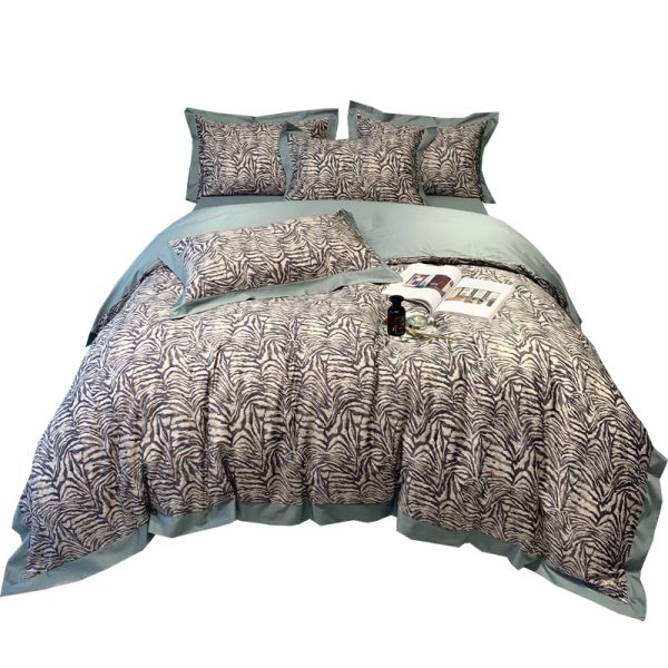 Long-staple Cotton Digital Printing Four-piece Bedding - Image 3