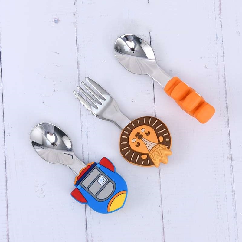 Minimalist Cartoon Children's Silicone Tableware
