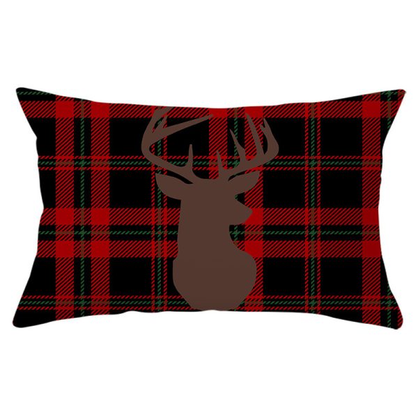 Christmas Printed Linen Backrest Pillowcase - Image 8