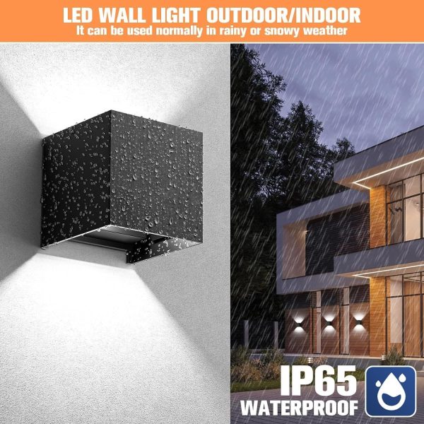 LED Outdoor Light With Motion Detector Up Down Outside Inside Sensor Outdoor Lamp - Image 9