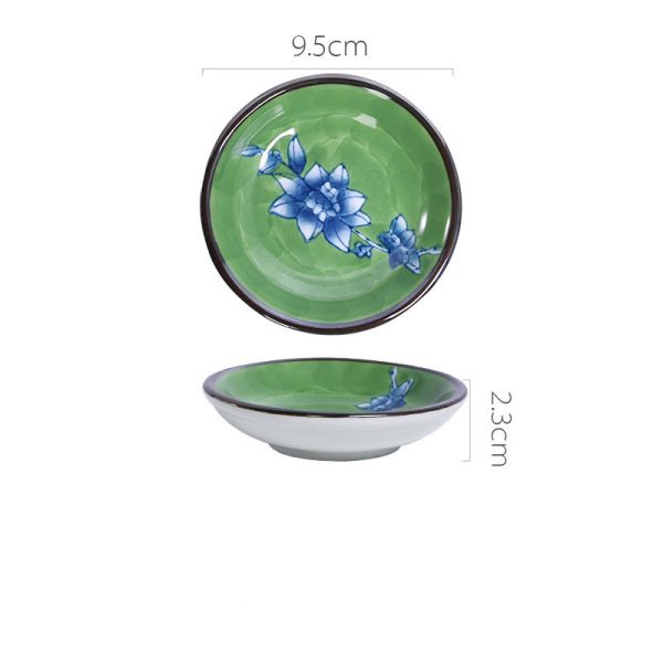 Japanese Ceramic Snack Appetizer Dim Sum Dipping Dish - Image 8