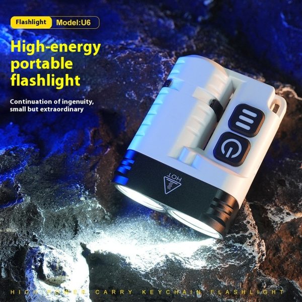 Flashlight Outdoor Camping Lantern Aluminum Alloy 1600 Lumen Magnetic Ip68 Waterproof - Image 2