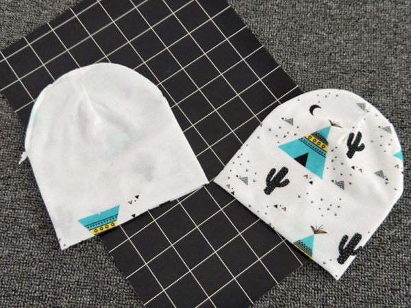 Borderless Printing Baby Pullover Cotton Cap - Image 6