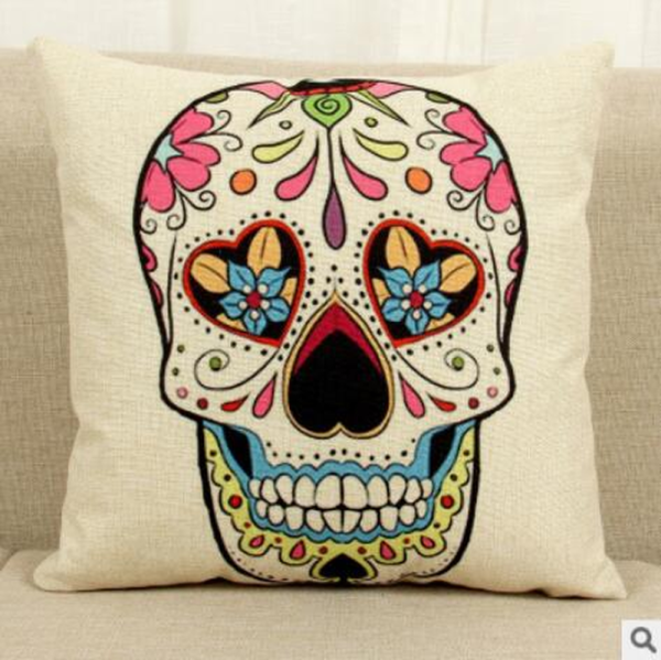 New Fabric Cushions, Skull Pattern - Image 6