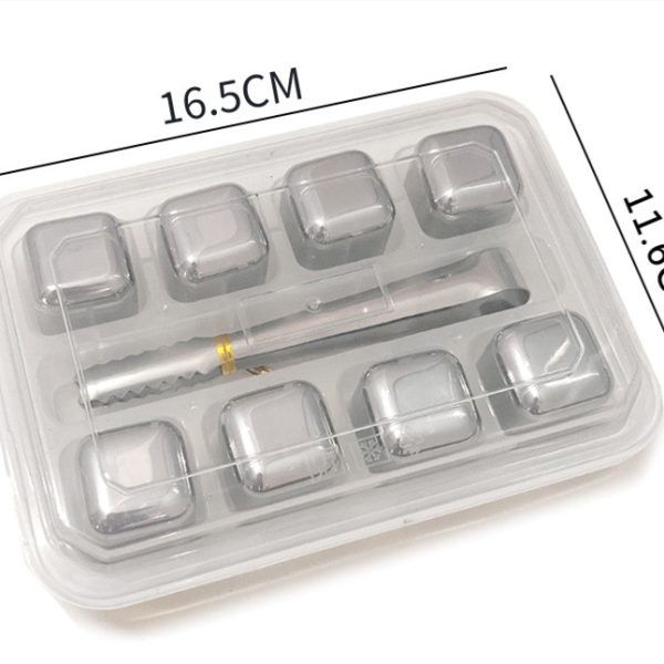 Foreign Wine Beer Whiskey Ice Tartar Set Bar Home Metal Ice Grain - Image 3