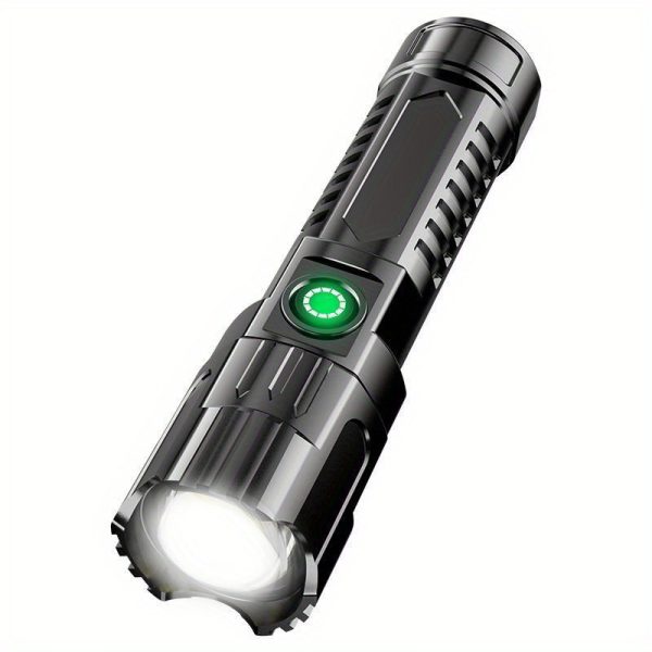 Outdoor Household Camping Usb Rechargeable Zoom Led Power Torch - Image 2