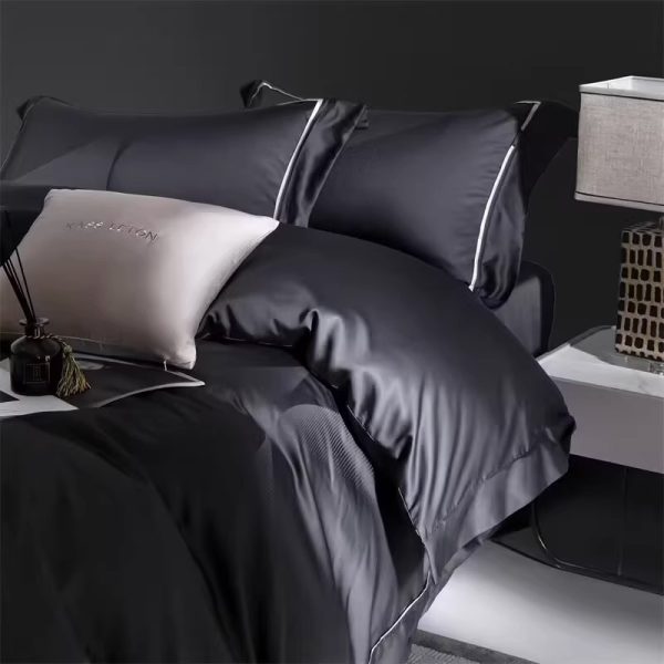 160S Horse Cotton Jacquard Four Piece Set Cotton Bed Sheet And Duvet Cover - Image 4