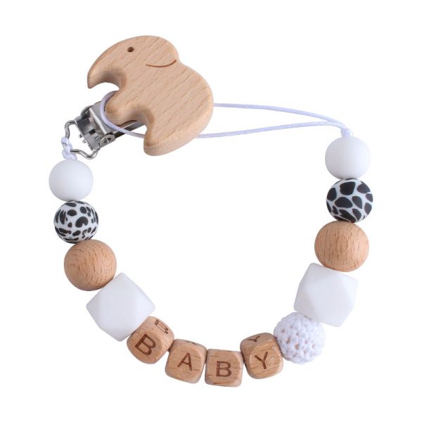 Baby Products Cartoon Animal Beech Pacifier Clip - Image 8