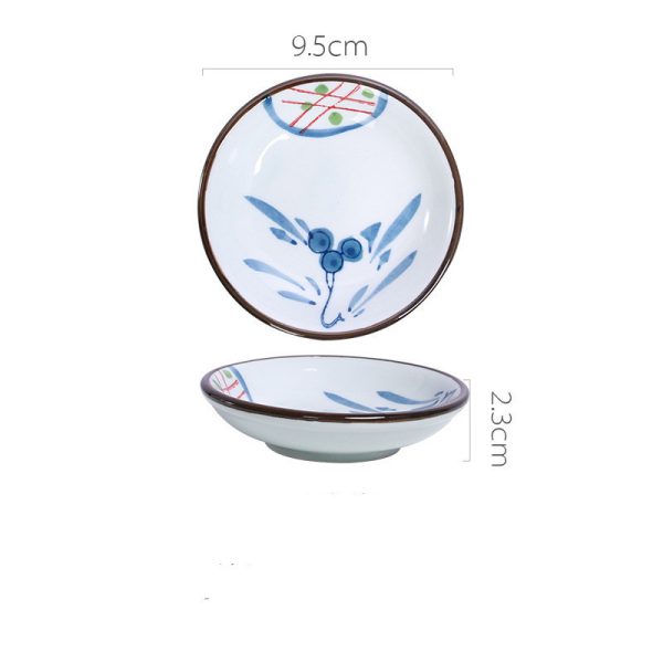 Japanese Ceramic Snack Appetizer Dim Sum Dipping Dish - Image 9